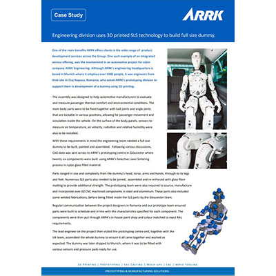 automotive prototyping collaboration between arrk and manakin