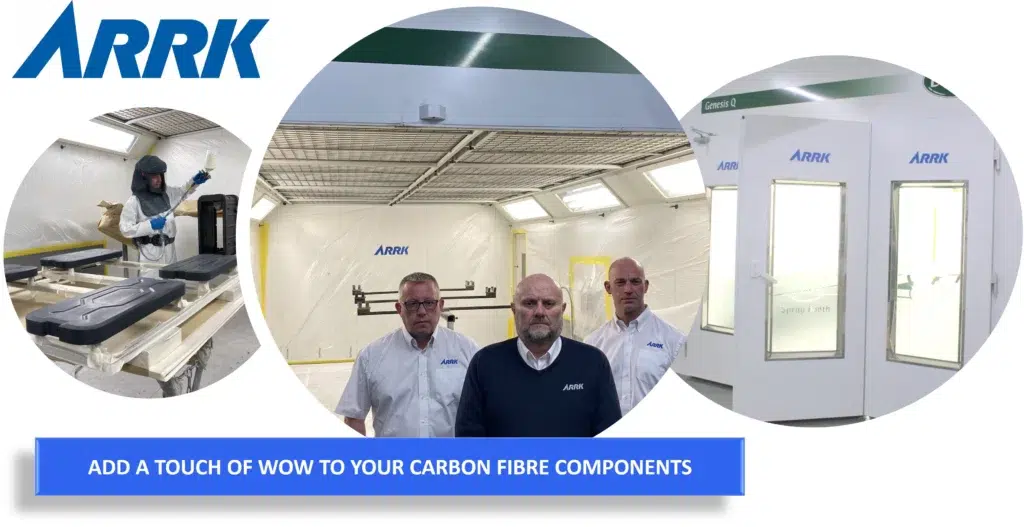 arrk nuneaton site offers painting services for carbon fibre components